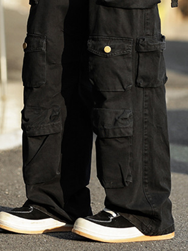 Men's Vintage Pocket Loose Cargo Pants-2