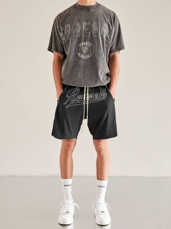 Men's Mesh Breathable Track Shorts-2