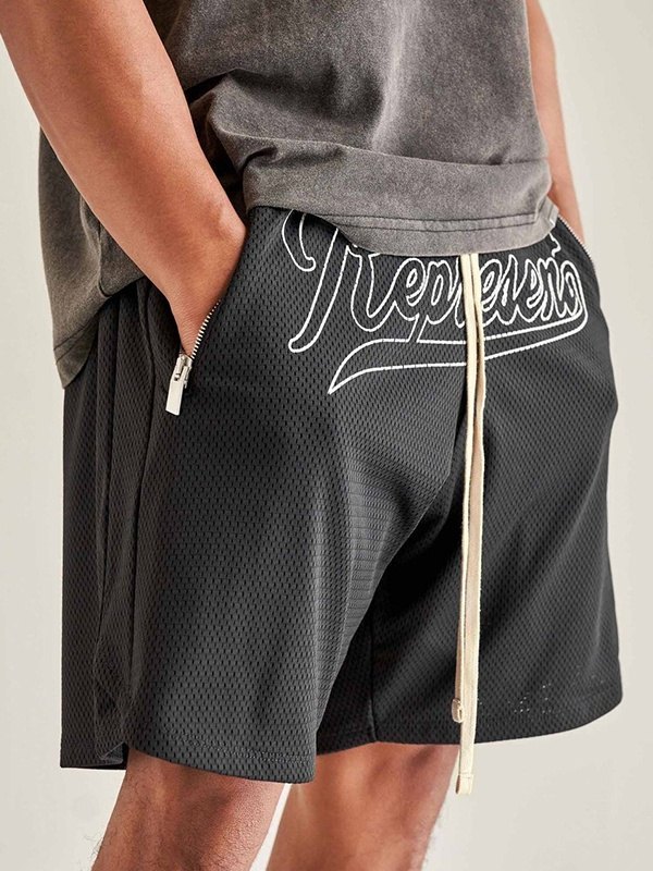 Men's Mesh Breathable Track Shorts-1