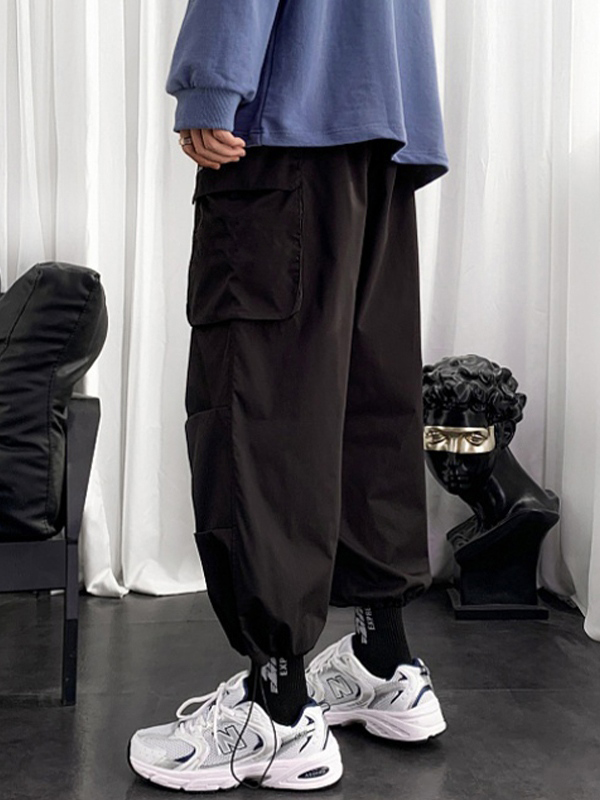 Men's Functional Pleated Track Pants-4