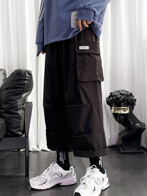Men's Functional Pleated Track Pants-1