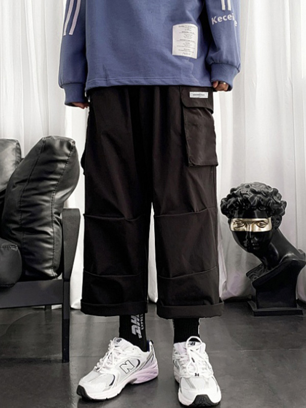 Men's Functional Pleated Track Pants-2
