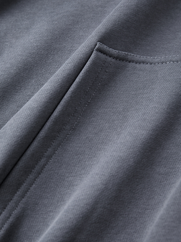 Men's Irregular Waffle Splice Reversible Oversized Hoodie-7