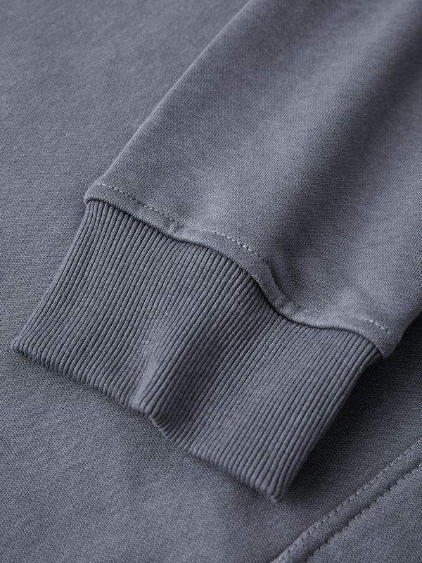 Men's Irregular Waffle Splice Reversible Oversized Hoodie-6