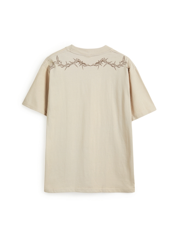 Men's Hip Pop Thorn Print Short Sleeve Tee-2