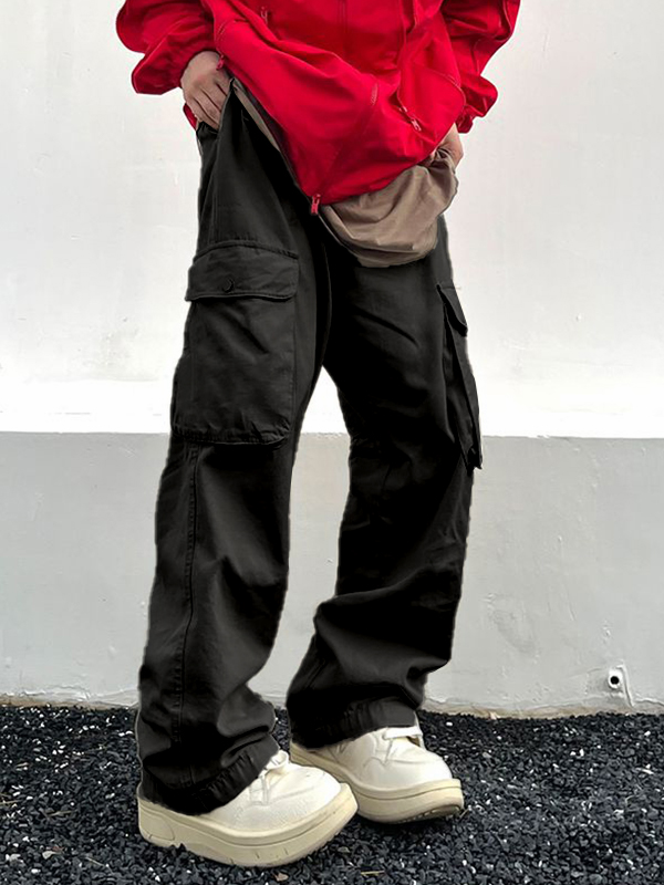 Men's Multi Pocket Baggy Cargo Pants-1