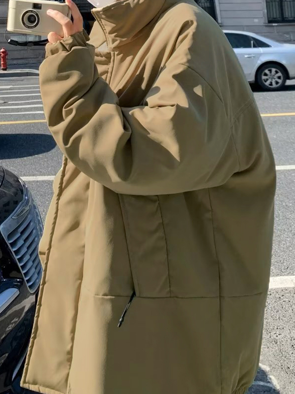 Men's Vintage Collared Zip Up Jacket-3