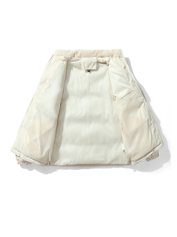 Men's Corduroy Splice Zip Up Jacket-2