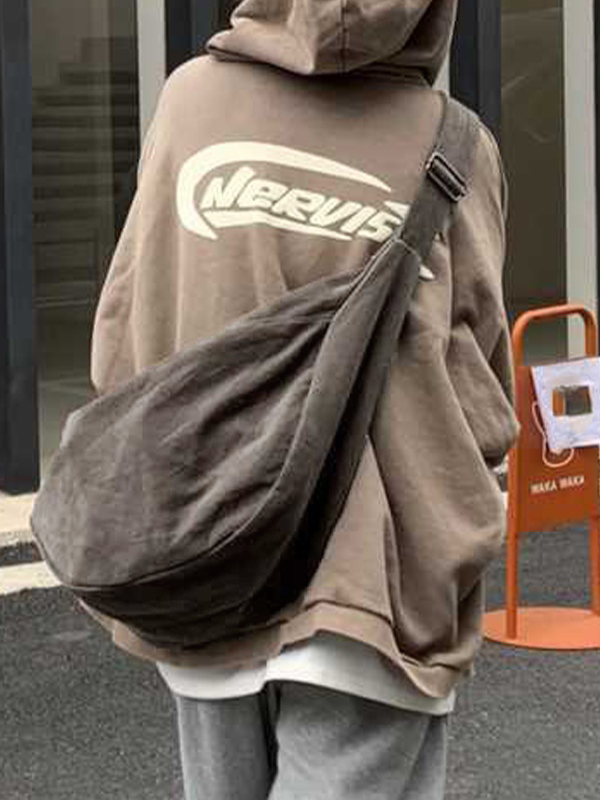 Vintage Canvas Large Capacity Crossbody Bag-1