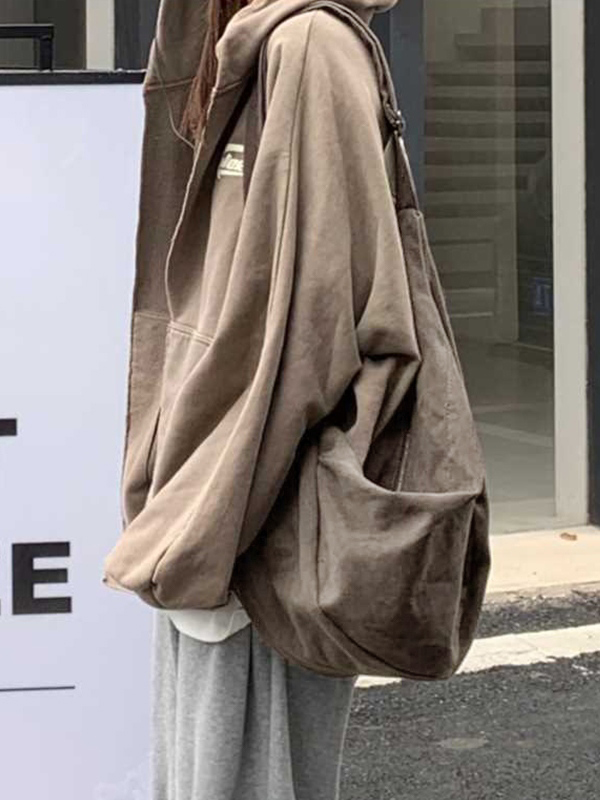 Vintage Canvas Large Capacity Crossbody Bag-3