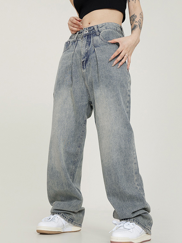 Vintage Light Wash Boyfriend Jeans-2
