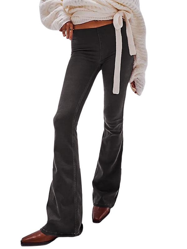 Vintage Mid Rise Flare Jeans-2