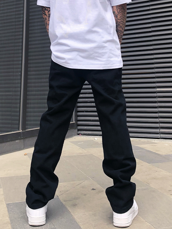 Men's Washed Revenge Straight Leg Jeans-4