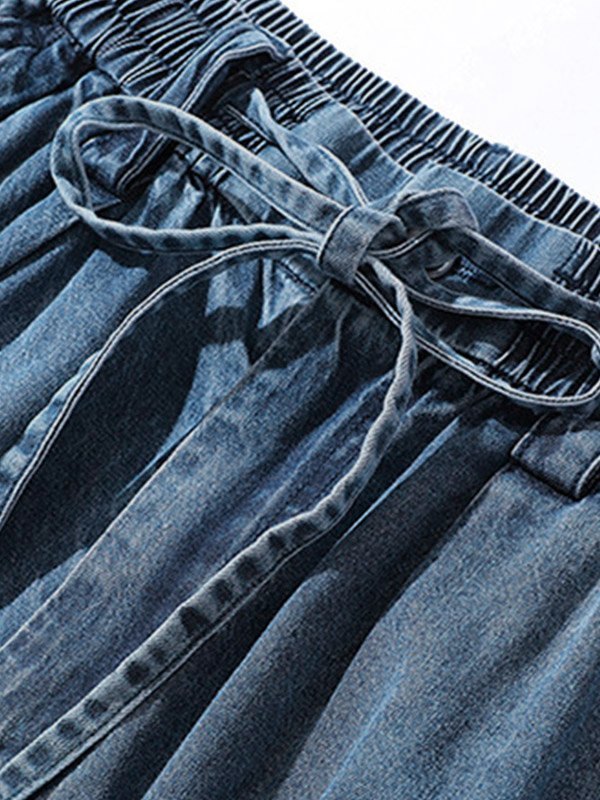 Men's Loose Fit Jogger Cargo Jeans-5