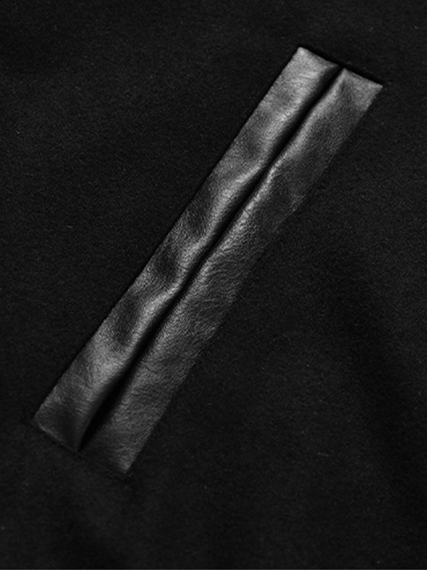 Men's Toweling Embroidered Varsity Jacket-2