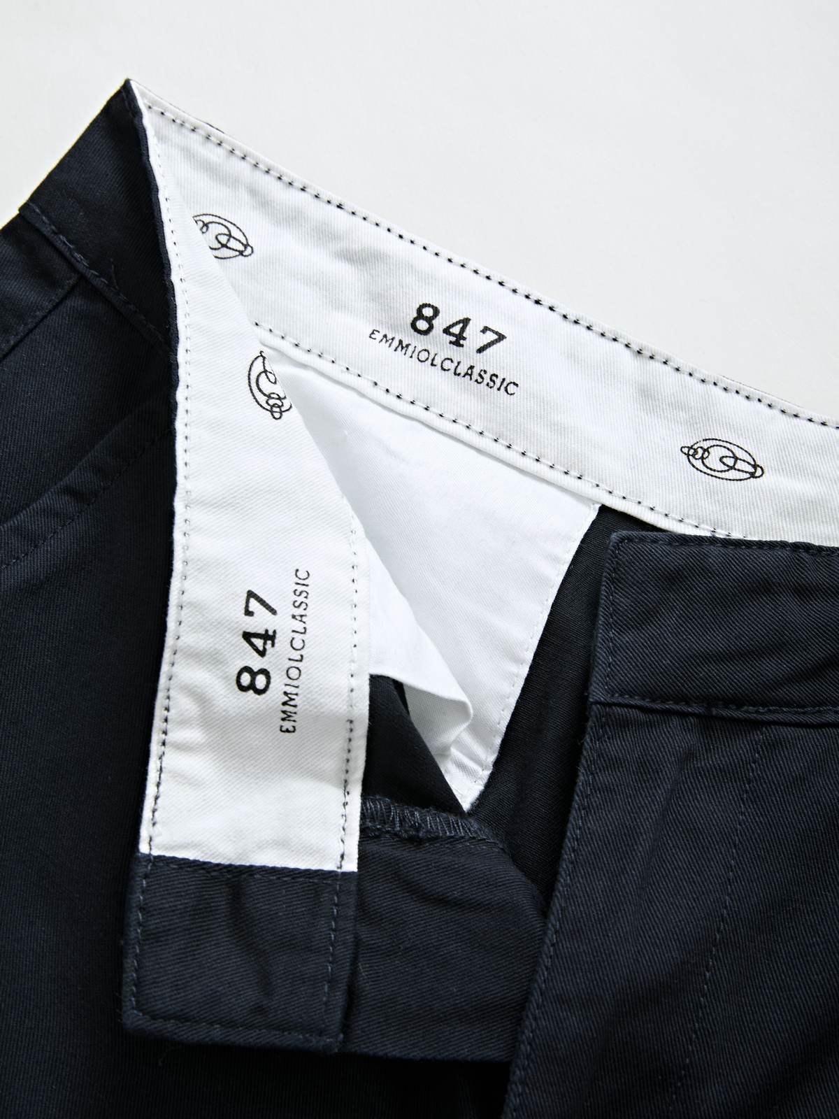 Patchwork Waist Straight Leg Pants-7