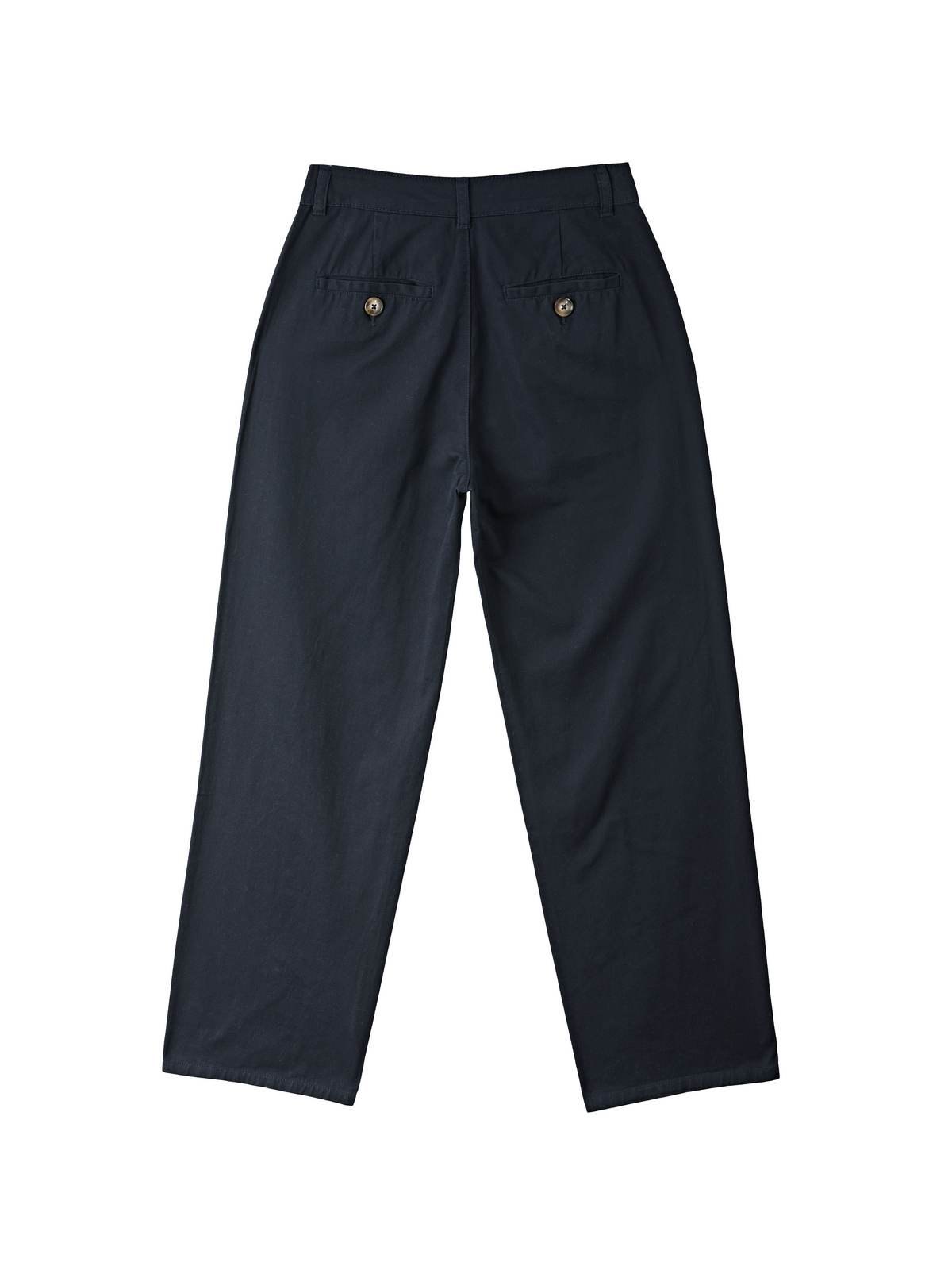 Patchwork Waist Straight Leg Pants-8