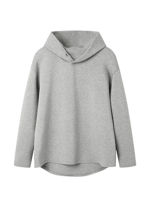 Men's Solid Color Versatile Oversized Hoodie-3