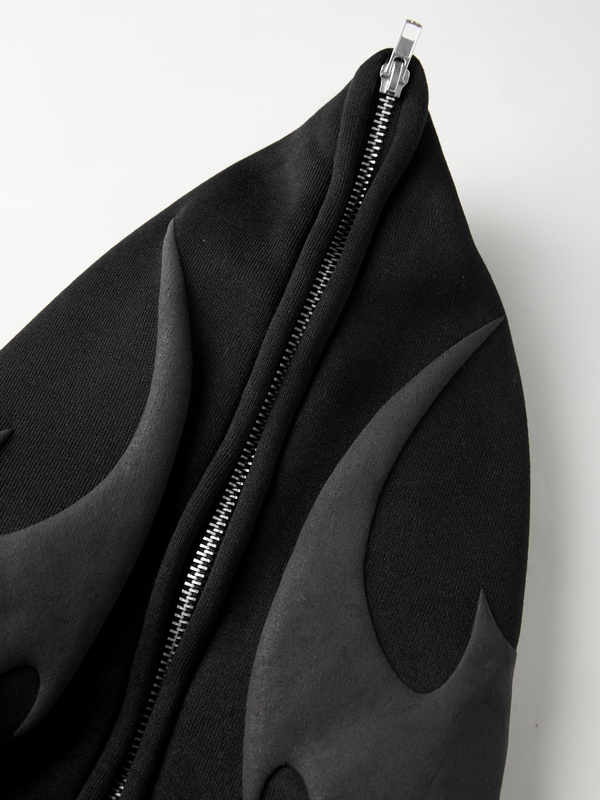 Men's Street Graphic Print Full Zip Oversized Hoodie-2