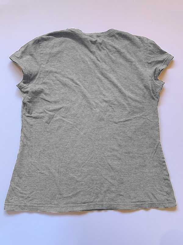 Vintage Brown Letter Print Short Sleeve Tee-1