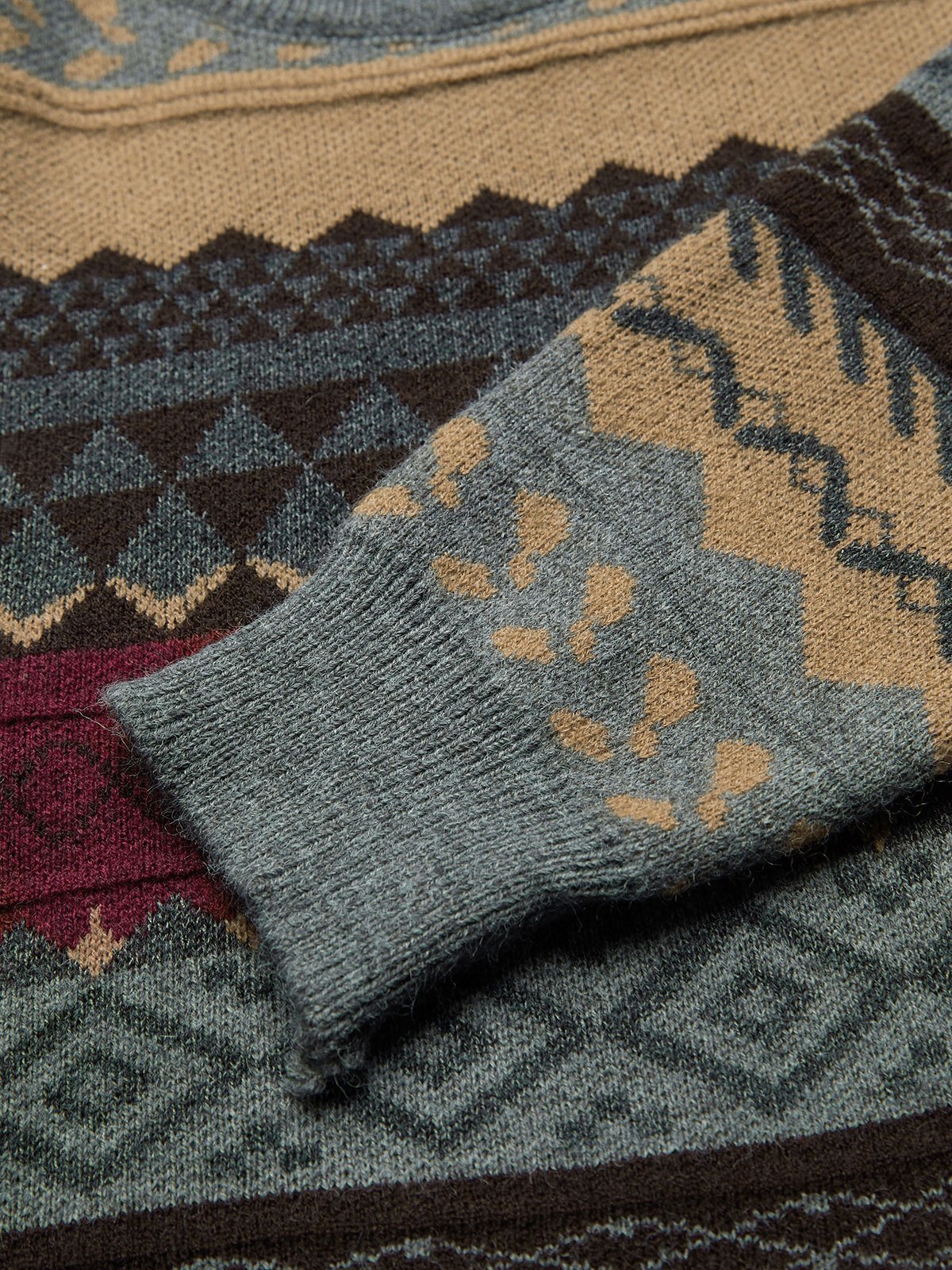 Vintage Jacquard Knit Sweater-8