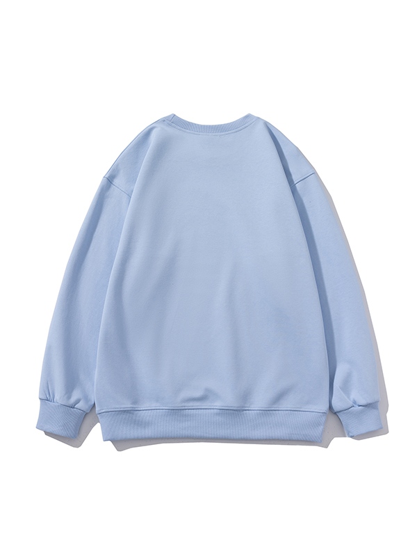 Men’s Solid Color Comfort Cotton Crew Neck Sweatshirt-2