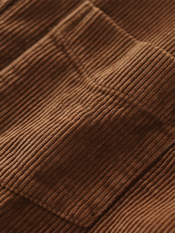 Men's Vintage Corduroy Long Sleeve Buttoned Shirt-6