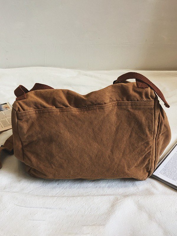 Vintage Large Canvas Messenger Bag-6