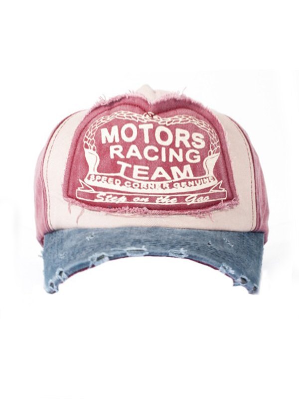 Vintage Patchwork Distressed Baseball Cap-1