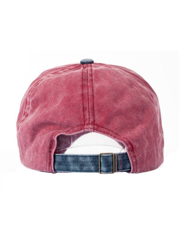 Vintage Patchwork Distressed Baseball Cap-4