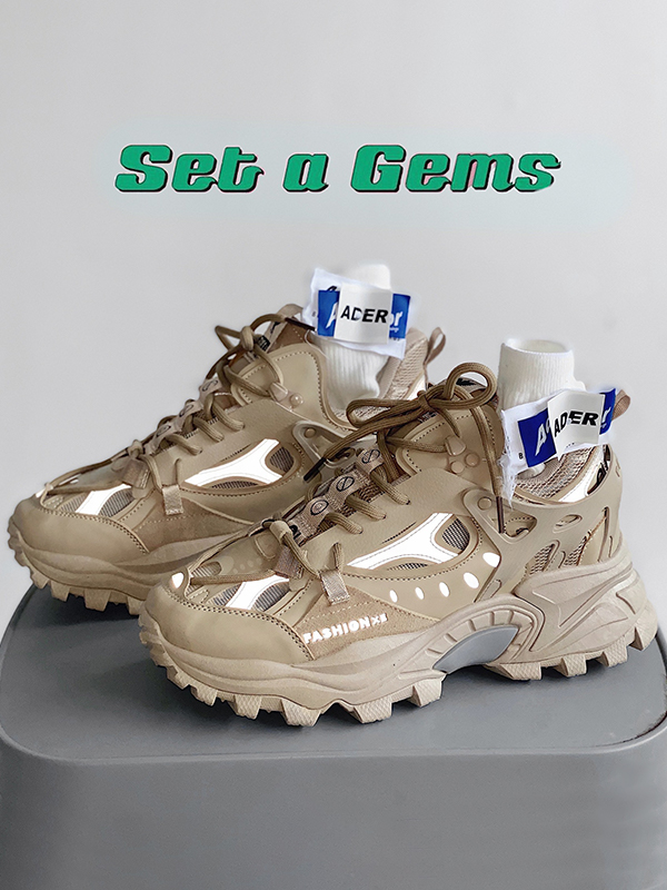 Men's Mesh Platform Dad Shoes Sneakers-4