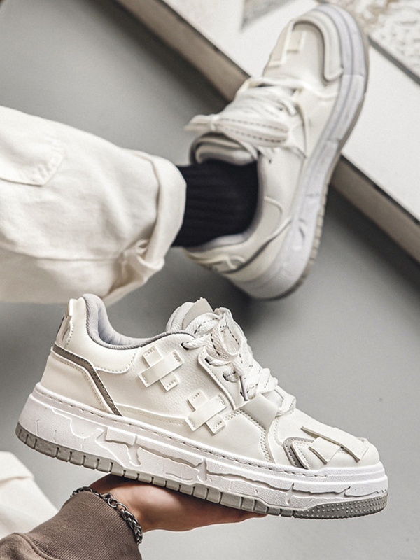 Men's Cross Patch Casual Sneakers-2