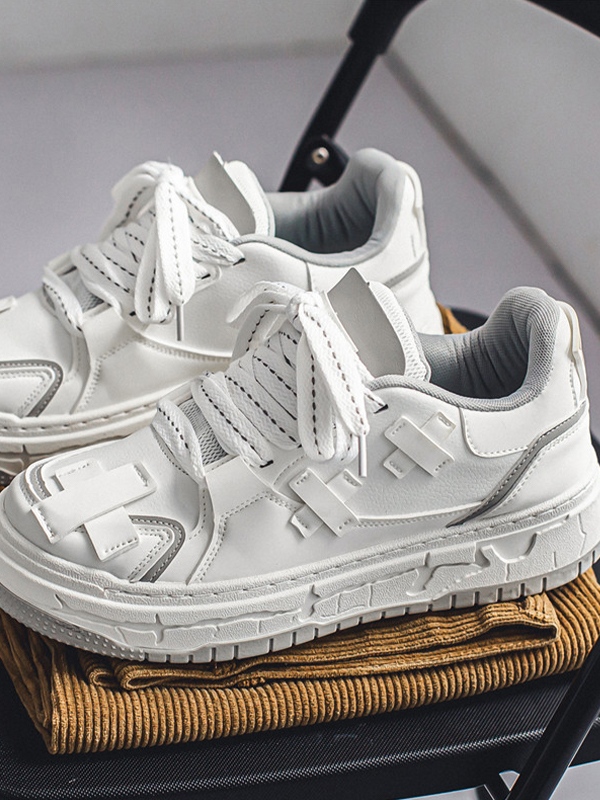 Men's Cross Patch Casual Sneakers-4