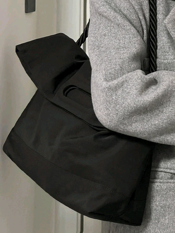 Wide Strap Large Capacity Tote Bag-3