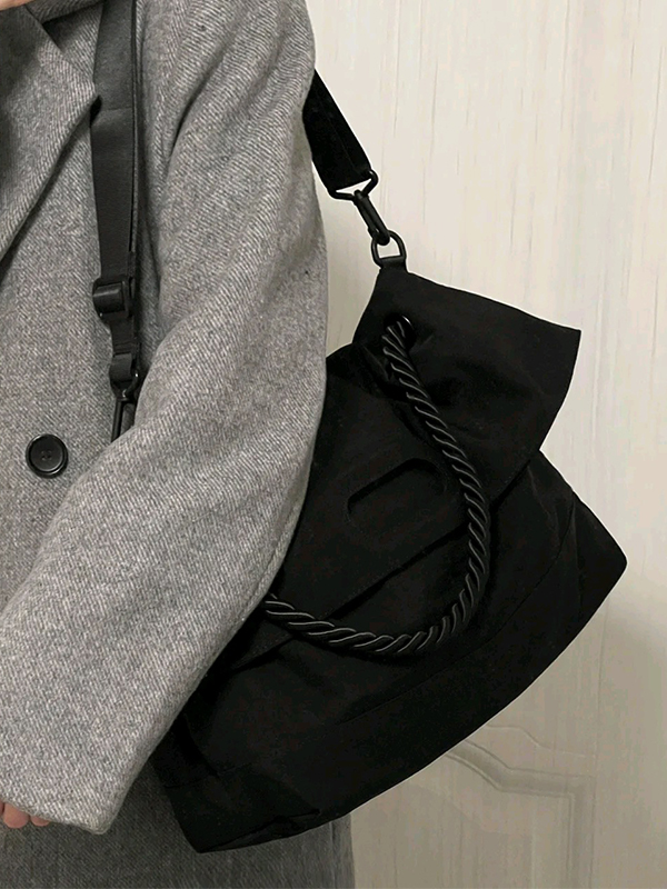 Wide Strap Large Capacity Tote Bag-2