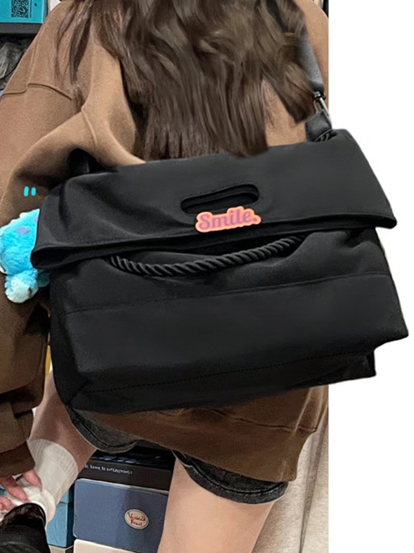 Wide Strap Large Capacity Tote Bag-1