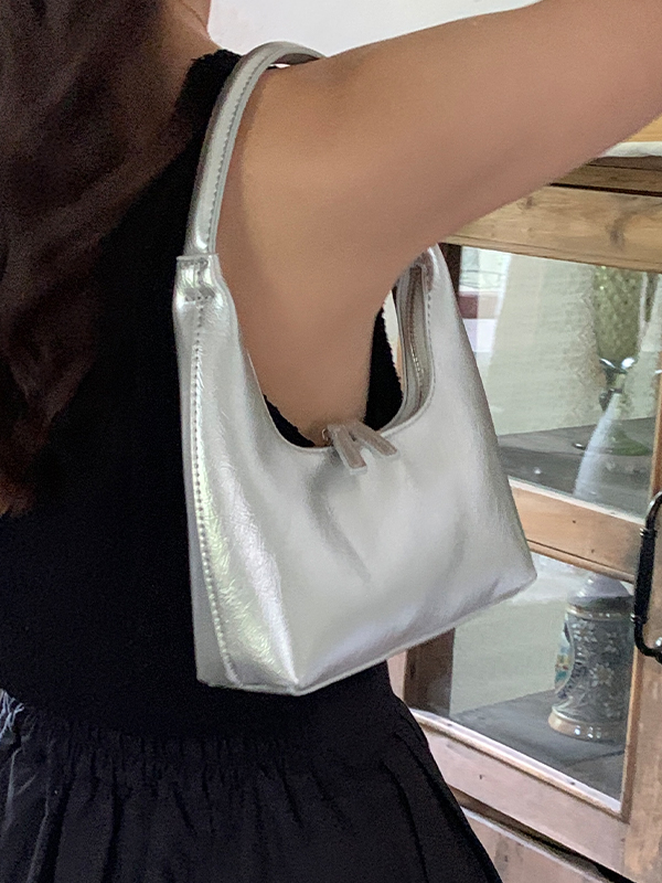 French Versatile Solid Color Shoulder Bag-2