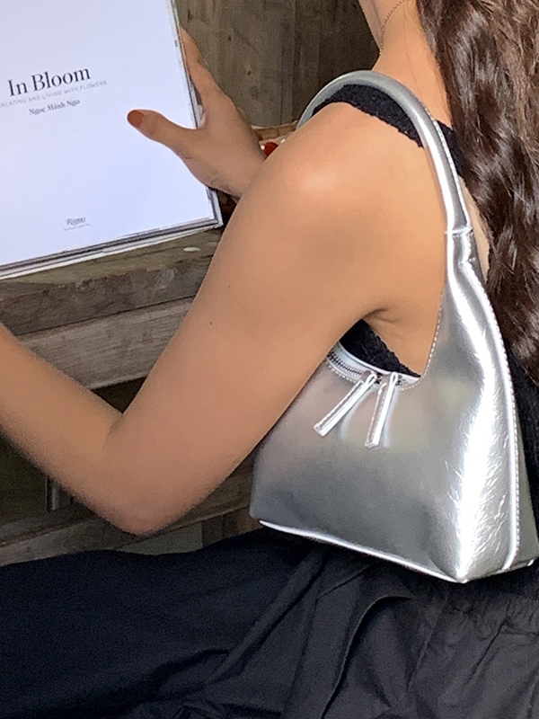 French Versatile Solid Color Shoulder Bag-3