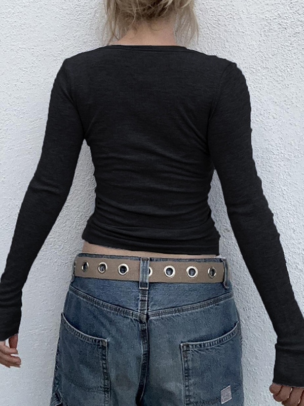 Adorable Star Print Slim Long Sleeve Knit-3